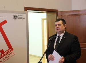 Dr Bartosz Kuświk – Naczelnik Delegatury IPN w Opolu – odczytał list Prezydenta RP Andrzeja Dudy