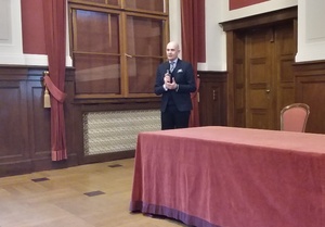 Słowo wstępne wygłosił również kolejny organizator konferencji: dr hab. Rafał Reczek, Dyrektor Oddziału IPN w Poznaniu