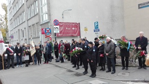 Uroczystości przy tablicy Petera Mansfelda, Poznań 23 października 2016