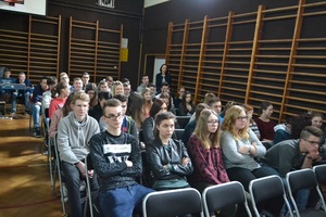 Spotkanie z młodzieżą z Zespołu Szkół Ponadgimnazjalnych w Grodzisku Wlkp.