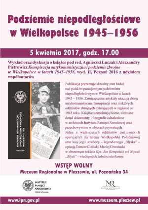 Dyskusja o książce „Konspiracja antykomunistyczna i podziemie zbrojne w Wielkopolsce w latach 1945-1956”