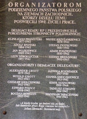 Tablica pamiątkowa w kościele oo. Dominikanów w Poznaniu Fot. Ewa Liszkowska