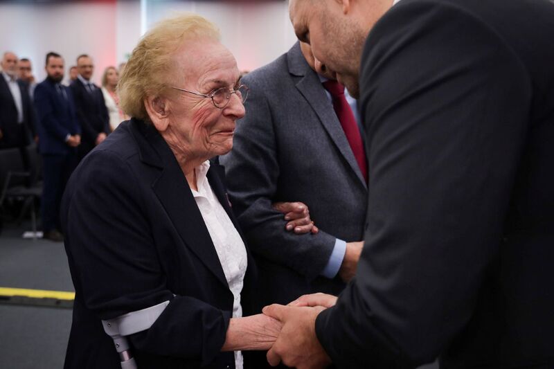 Uroczystość wręczenia Krzyży Wolności i Solidarności oraz medali Reipublicae Memoriae Meritum – 18 czerwca 2024. Fot. Mikołaj Bujak (IPN)