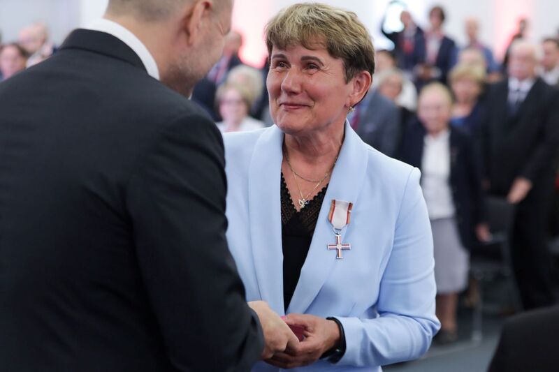 Uroczystość wręczenia Krzyży Wolności i Solidarności oraz medali Reipublicae Memoriae Meritum – 18 czerwca 2024. Fot. Mikołaj Bujak (IPN)