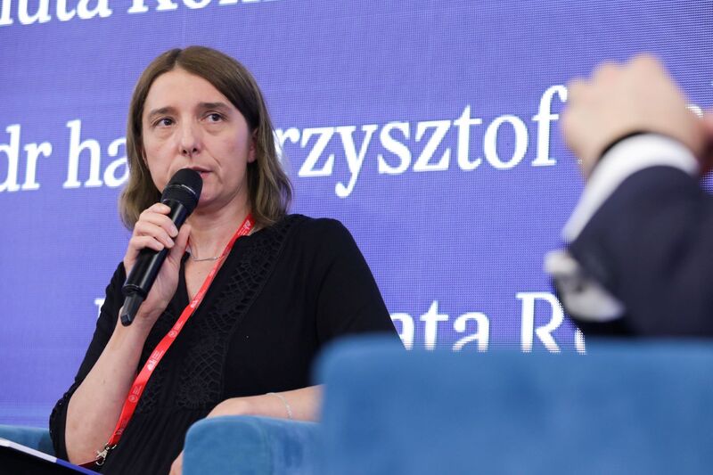 Debata „Edukacja dla pamięci” – 19 czerwca 2024. Na zdj. Małgorzata Rogal-Dropińska. Fot. Mikołaj Bujak (IPN)