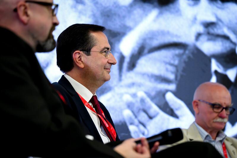 Debata „Czas przełomu 1989 roku w Wielkopolsce i na Ziemi Lubuskiej” – 19 czerwca 2024. Na zdj. prof. UAM dr hab. Konrad Białecki. Fot. Krzysztof Łojko (IPN)