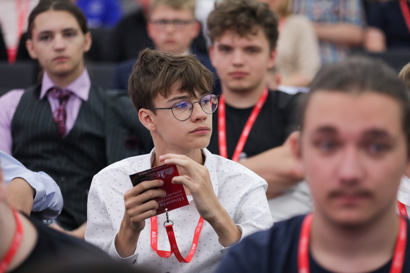 Wręczyliśmy nagrody zwycięzcom Olimpiady Gier Planszowych – 19 czerwca 2024. Fot. Mikołaj Bujak (IPN)