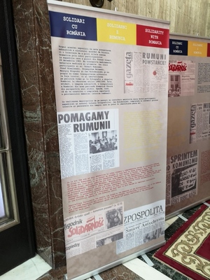Wystawa towarzysząca promocji książki „Solidarni z Rumunią. Grudzień 1989 – styczeń 1990” – Bukareszt, 19 grudnia 2019
