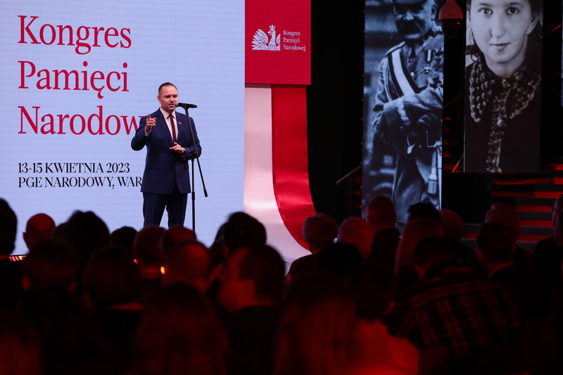 Uroczyste otwarcie Kongresu Pamięci Narodowej – Warszawa, 13 kwietnia 2023. Fot. Mikołaj Bujak (IPN)