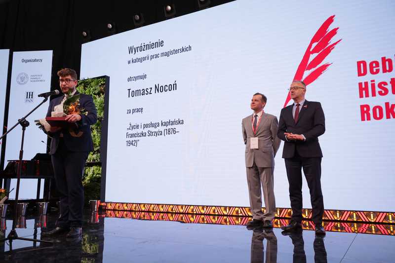 Finał konkursu „Najlepszy Debiut Historyczny Roku w zakresie historii najnowszej” – Warszawa 14 kwietnia 2023. Fot. Mikołaj Bujak (IPN)