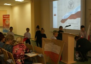 Dzieci przedstawiły pantomimę pt. „Rozbiory Polski”