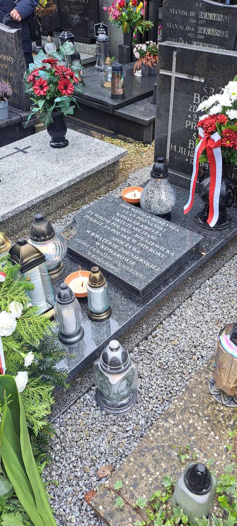 Upamiętnienie mjr. Witolda Boreyszy na Cmentarzu Parafialnym św. Jana Vianneya