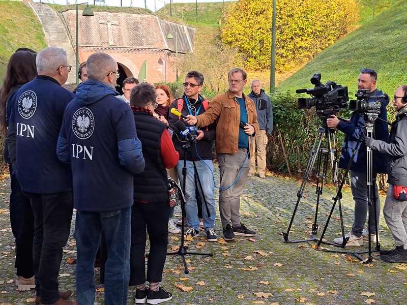 Konferencja prasowa na temat projektu IPN „Straty osobowe i ofiary represji pod okupacją niemiecką w latach 1939–1945” – Poznań, 31 października 2024. Fot. Marta Sankiewicz (IPN)