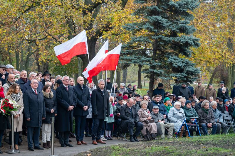 Odsłonięcie Pomnika Wypędzonych Wielkopolan. Fot. Urząd Miasta Poznania
