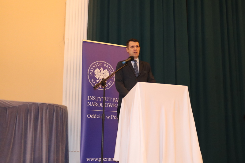 Wystąpienie naczelnika Oddziałowego Archiwum IPN w Poznaniu dr. Rafała Kościańskiego