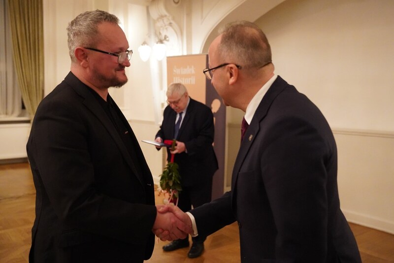 Laureat XV edycji Nagrody Honorowej Prezesa IPN „Świadek Historii” Jacek Ogorzałek. Fot. Bartosz Kochański IPN