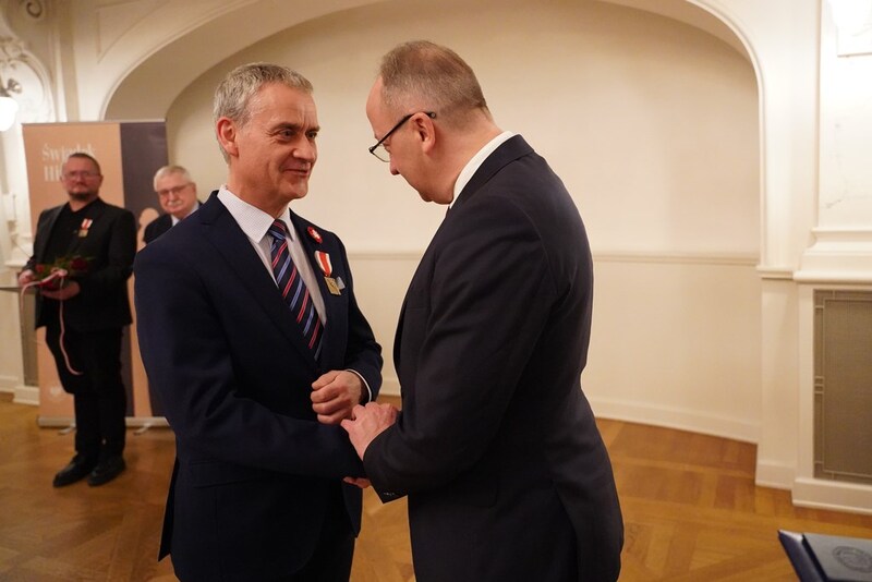 Laureat XV edycji Nagrody Honorowej Prezesa IPN „Świadek Historii” Przemysław Terlecki. Fot. Bartosz Kochański IPN
