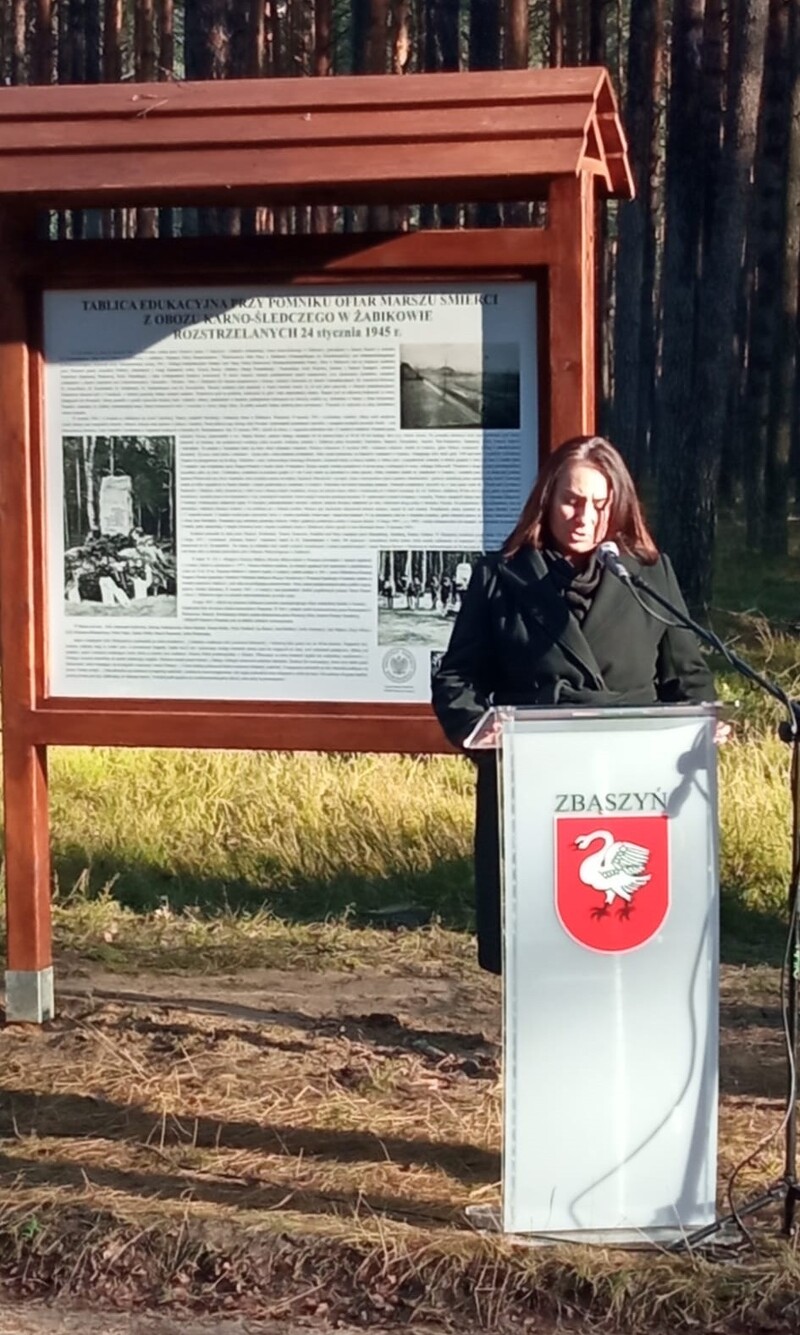 Przemówienie Wicewojewody Karoliny Fabiś-Szulc. Fot. Damian Gaweł