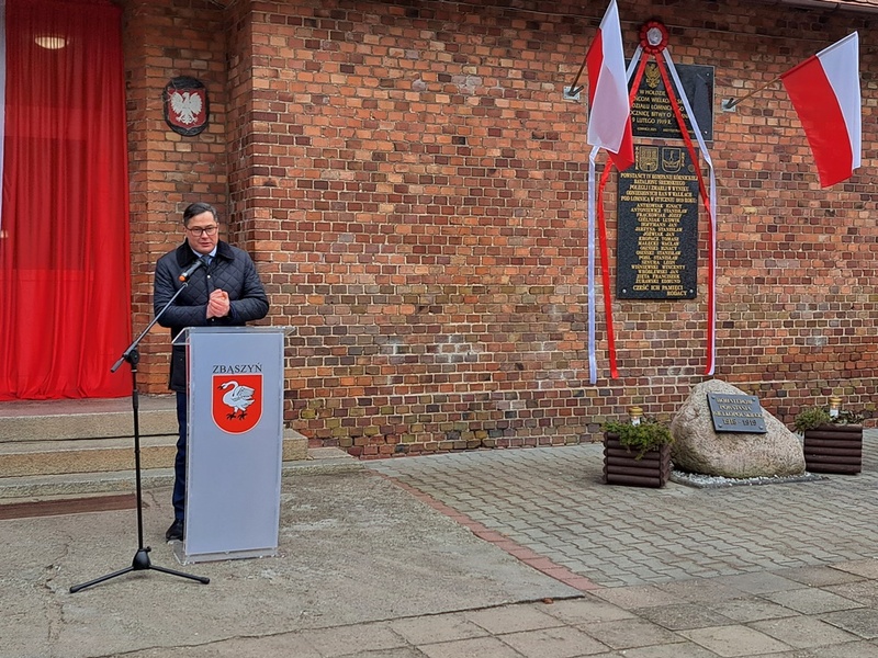 Uroczystość odsłonięcia tablicy poświęconej Powstańcom Wielkopolskim – Łomnica, 10 lutego 2025