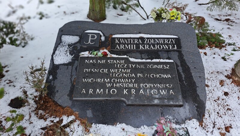 Kwatera żołnierzy Armii Krajowej na cmentarzu Junikowo w Poznaniu. Fot. Anna Hekert (IPN)