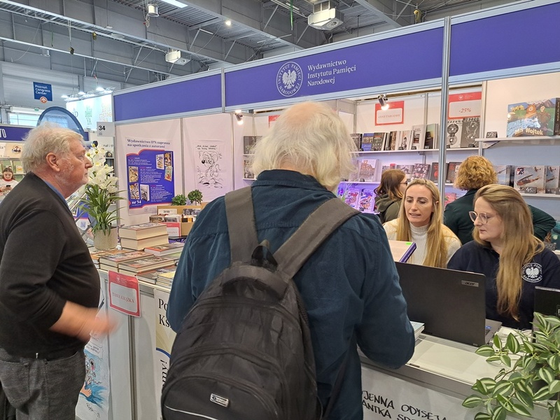 Wydawnictwo IPN na Poznańskich Targach Książki. Fot. Marta Sankiewicz (IPN)