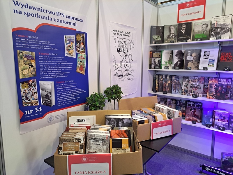 Wydawnictwo IPN na Poznańskich Targach Książki. Fot. Marta Sankiewicz (IPN)
