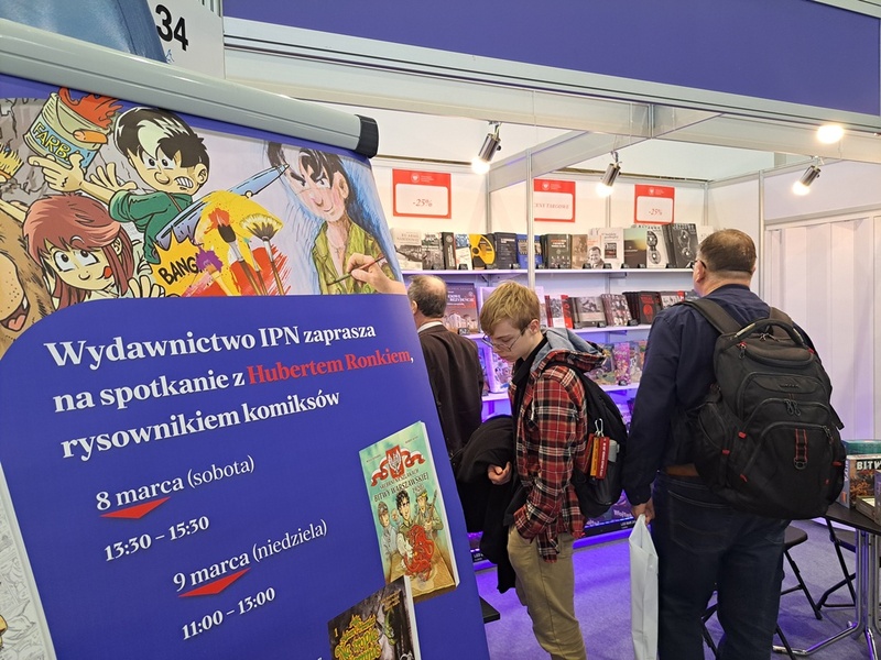 Wydawnictwo IPN na Poznańskich Targach Książki. Fot. Marta Sankiewicz (IPN)