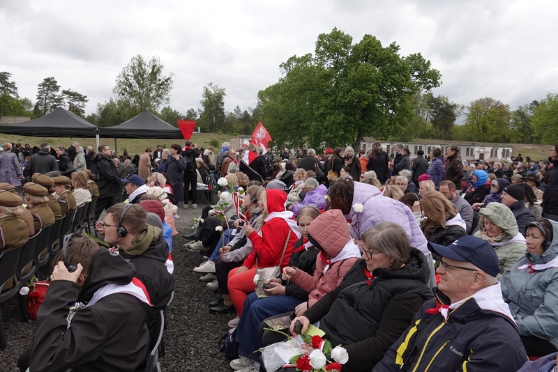 Główne uroczystości 80. rocznicy wyzwolenia niemieckiego obozu FKL Ravensbrück, 4 maja 2025 r. Fot. Tomasz Cieślak (IPN)
