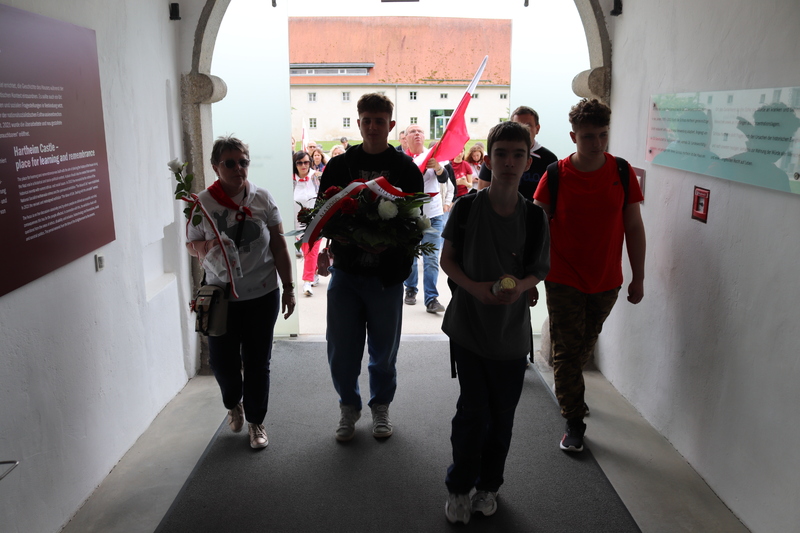 Wizyta w Miejscu Pamięci i Edukacji Zamku Hartheim. Fot. Tomasz Cieślak (IPN)