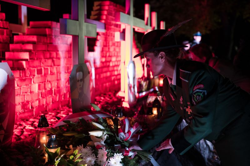 Uroczystości podsumowujące XVII edycję akcji „Zapal znicz pamięci”. Fot. Hubert Marciniak