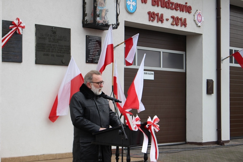 Uroczystość odsłonięcia tablicy upamiętniającej Stanisława i Karolinę Kaszyńskich. Fot. Marta Sankiewicz (IPN)