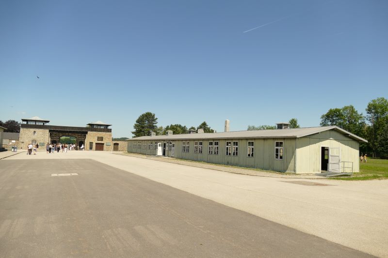 Zabudowania b. KL Mauthausen. Fot. Tomasz Cieślak (IPN)