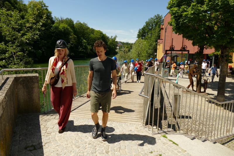 Droga do byłego schronu przeciwlotniczego w Steyr. Fot. Tomasz Cieślak (IPN)