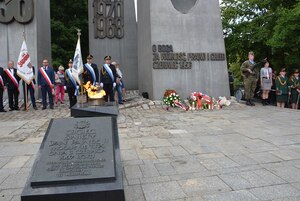Uroczystość główna przy Pomniku Poznańskiego Czerwca '56. Fot. WUW