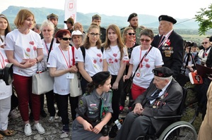 Spotkanie z weteranami podczas oficjalnych obchodów upamiętniających 75. rocznicę bitwy o Piedimonte San Germano