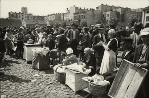 Poznań, 15 czerwca 1940 r. Targowisko tzw. zielony rynek
