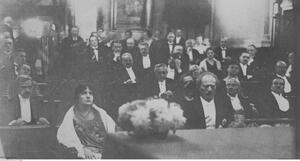 I.J. Paderewski wraz z żoną Heleną w czasie obrad Rady Miasta Poznania, 22 XI 1924 r., fot. ze zbiorów NAC
