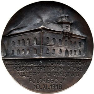 Medal pamiątkowy z 1988 r., wydany z okazji 80. rocznicy wybuchu Powstania Wielkopolskiego – ze zbiorów Muzeum Miasta Ostrowa Wielkopolskiego