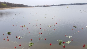 Jezioro Schwedt, do którego wsypywano prochy skremowanych więźniarek. Fot. M. Szczesiak-Ślusarek
