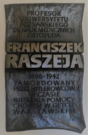Franciszek Raszeja – tablica w szpitalu im. F. Raszei przy ul. Mickiewicza