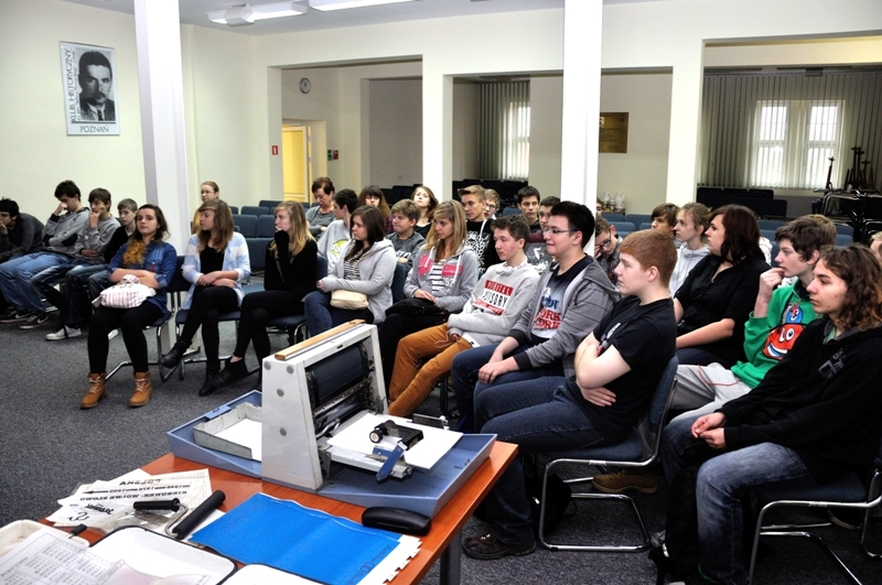 W warsztatach udział wzięli uczniowie klas trzecich Gimnazjum nr 7 w Poznaniu