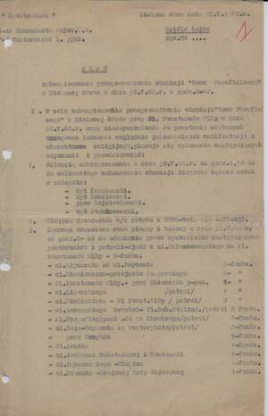 Plan zabezpieczenia przeprowadzenia 30 maja 1960 r. eksmisji Domu Katolickiego