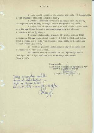 Informacja z przebiegu wydarzeń 30 maja 1960 r. sporządzona przez kpt. Edwarda Łukaszczyka kier. Sekcji II Wydz. „C”
