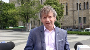 Jarosław Lange – przewodniczący Zarządu Regionu Wielkopolska NSZZ „Solidarność”. Fot. Marta Sankiewicz