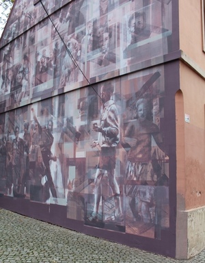 Odsłonięcie muralu o Wydarzeniach Zielonogórskich. Fot. Krzysztof Mazur