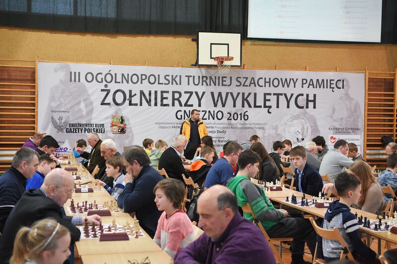 Narodowy Dzień Pamięci Żołnierzy Wyklętych w Gnieźnie. III Ogólnopolski Turniej Szachowy Pamięci Żołnierzy Wyklętych 