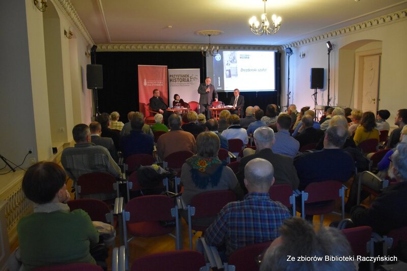 Dyskusja wokół publikacji IPN „Drezdeński szafot” w Centrum Edukacyjnym IPN „Przystanek Historia” w Bibliotece Raczyńskich.