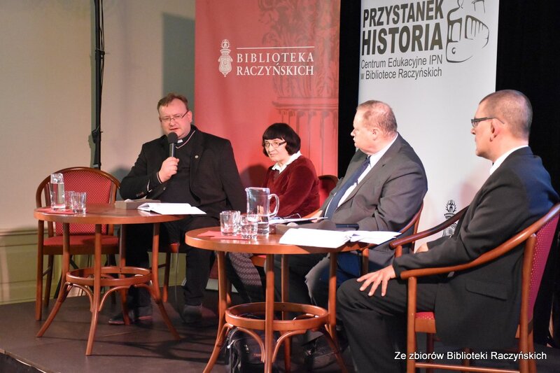 Dyskusja wokół publikacji IPN „Drezdeński szafot” w Centrum Edukacyjnym IPN „Przystanek Historia” w Bibliotece Raczyńskich.