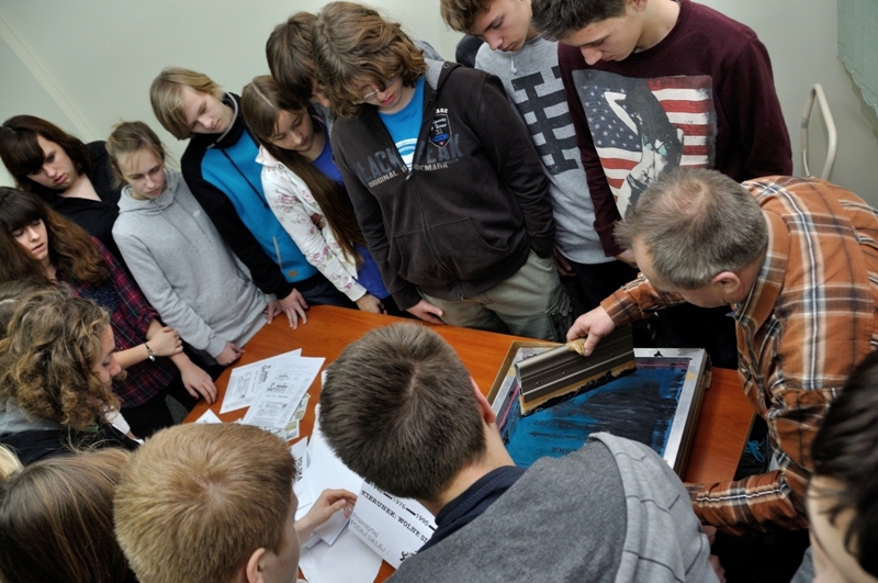 „W podziemnej drukarni. Warsztaty ze świadkiem historii” – Poznań, listopad – grudzień 2013