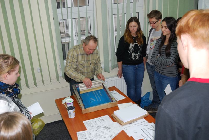 „W podziemnej drukarni. Warsztaty ze świadkiem historii” – Poznań, listopad – grudzień 2013